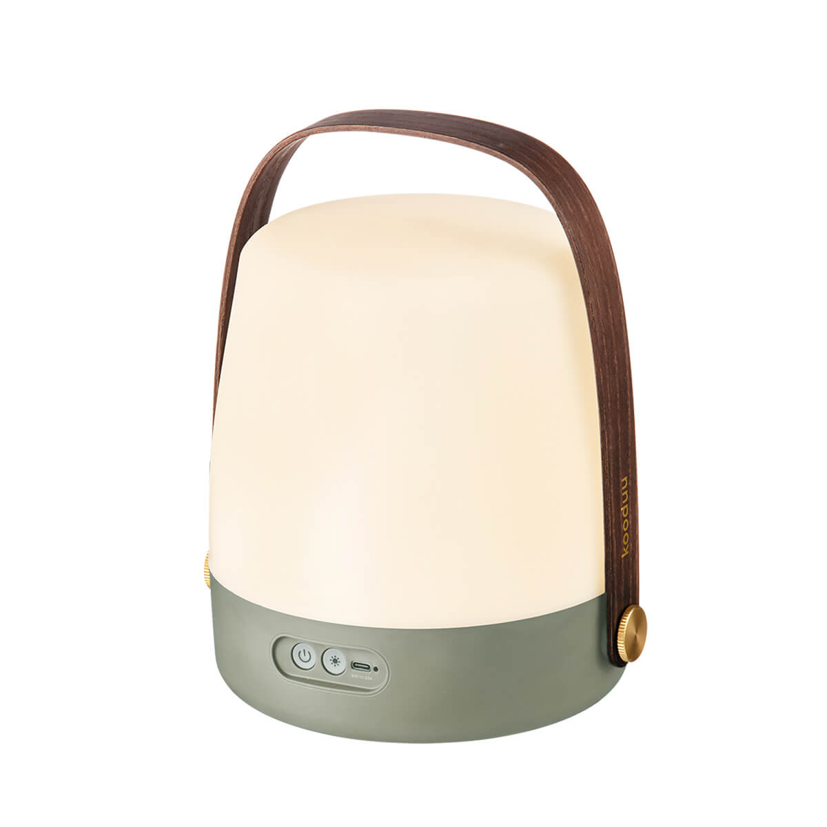 Kooduu Lite-up LED Akkuleuchte, Petroleum (grün) (eingeschaltet)