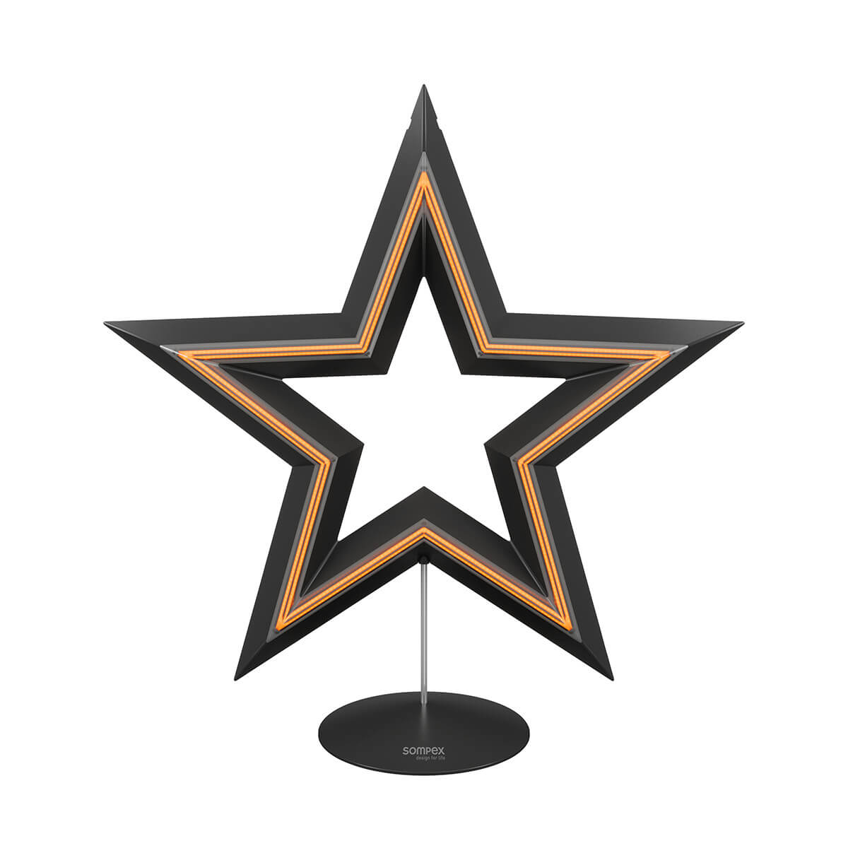 Sompex Freestar LED Akku-Dekoleuchte, schwarz