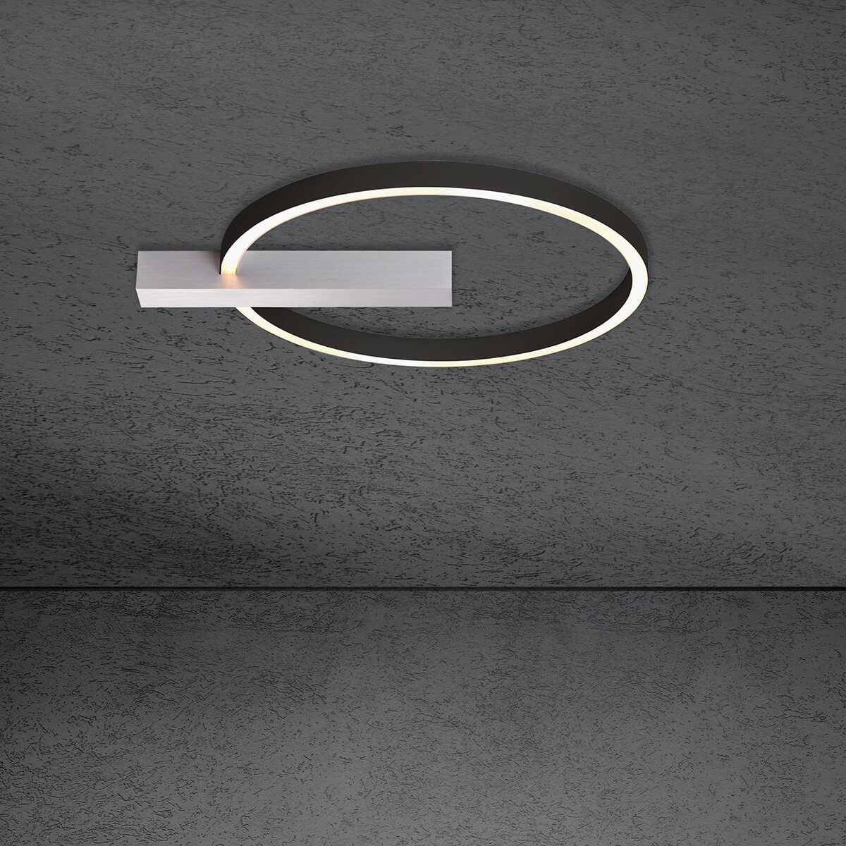 Alu geschliffen / anthrazit eloxal