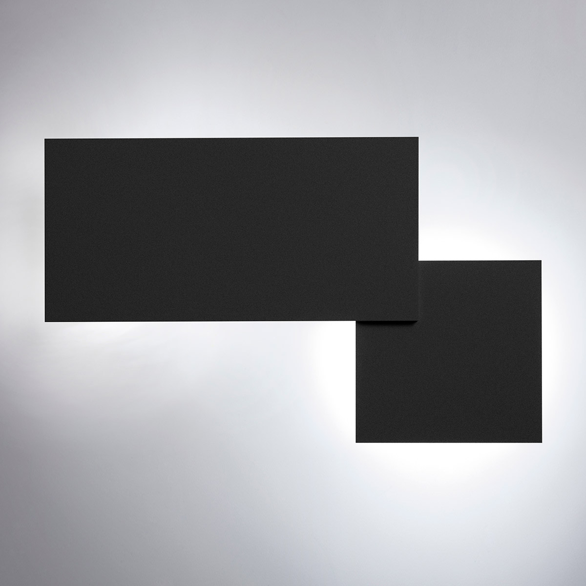 Lodes Puzzle Square & Rectangle LED Wand - / Deckenleuchte, schwarz matt