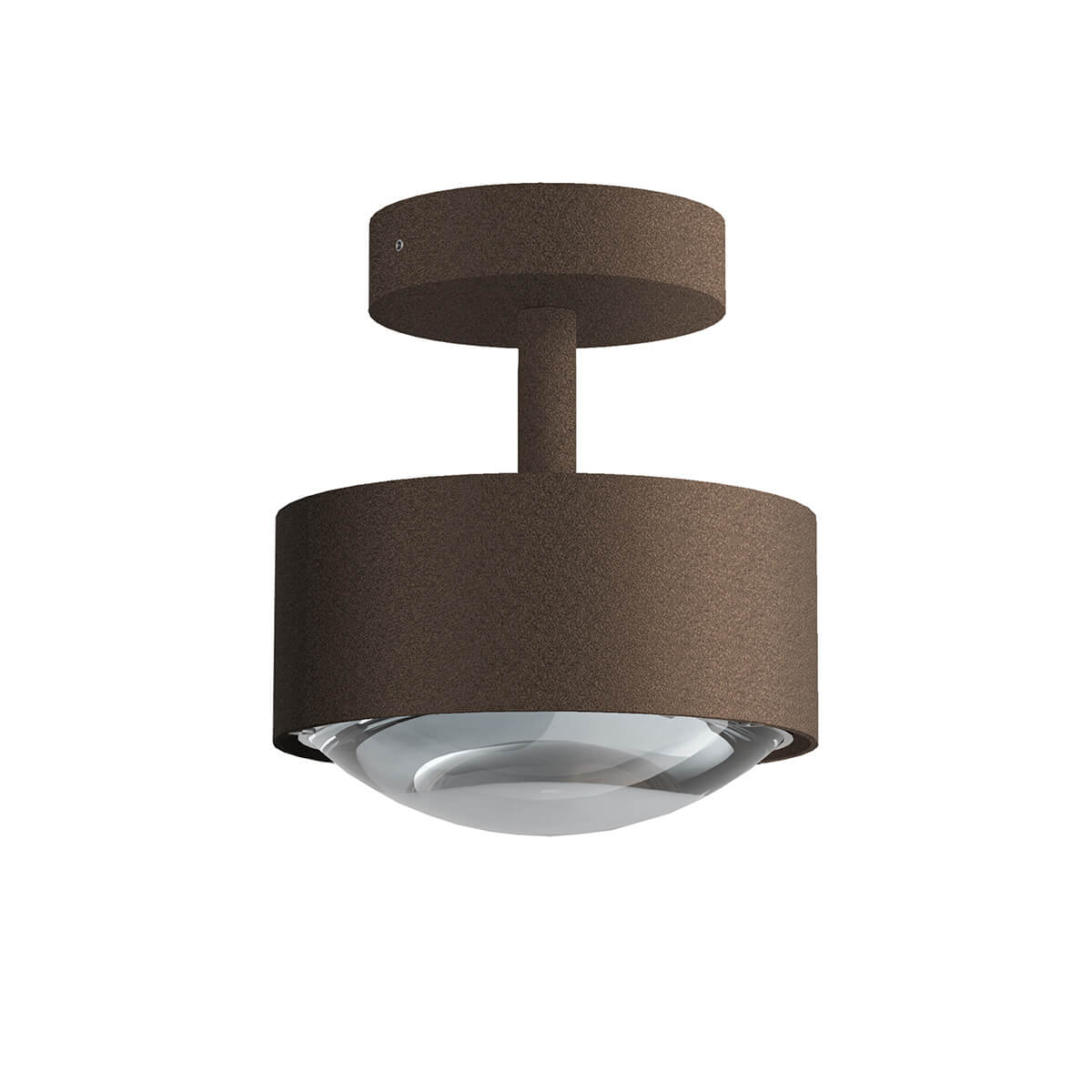 Top Light Puk Maxx Turn Outdoor Downlight LED Deckenleuchte, Gehäuse, softbraun matt feinstrukturiert, mit Linse klar (nicht inbegriffen)