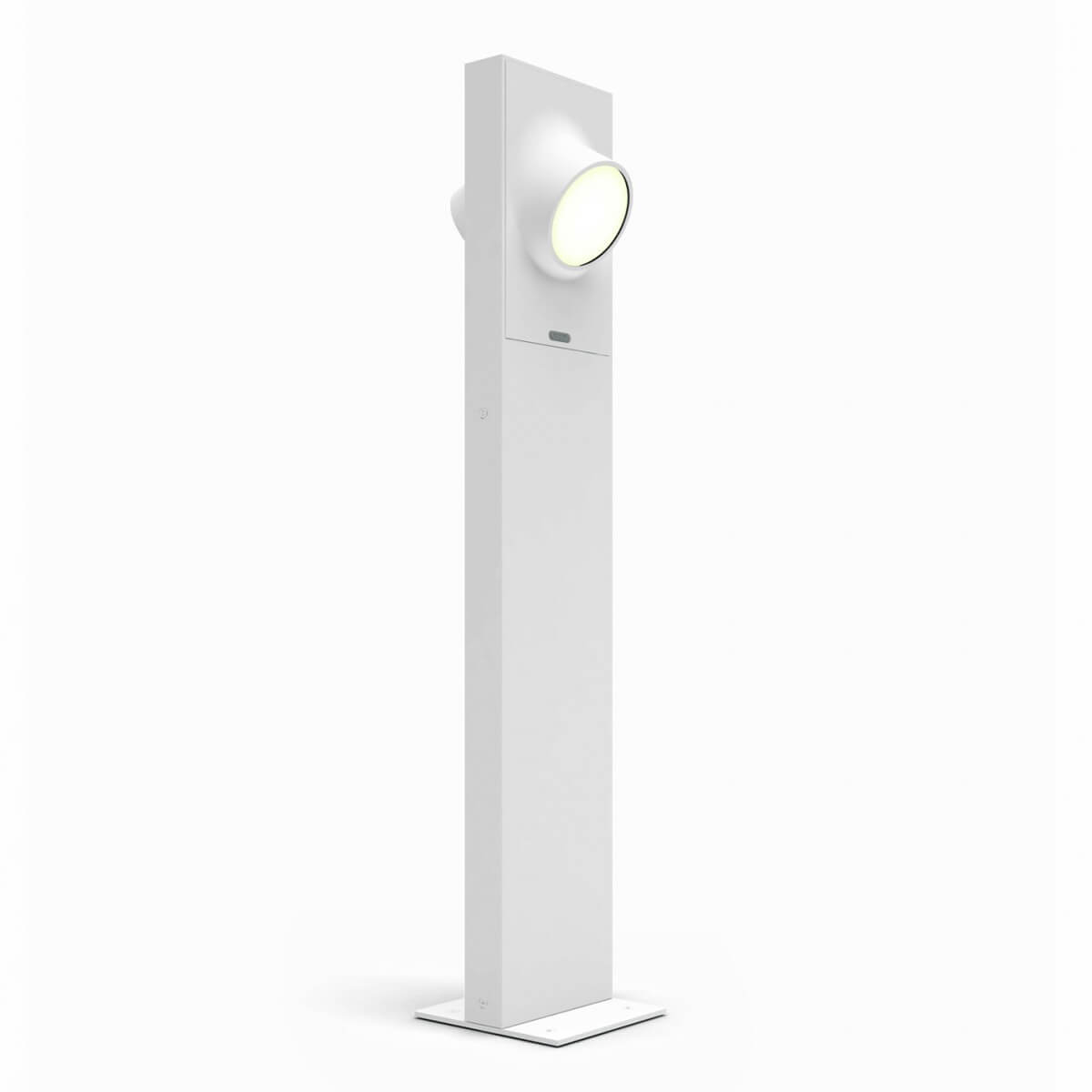 Artemide Outdoor Ciclope LED Pollerleuchte, zweiseitiger Lichtaustritt, Höhe: 90 cm, hellgrau