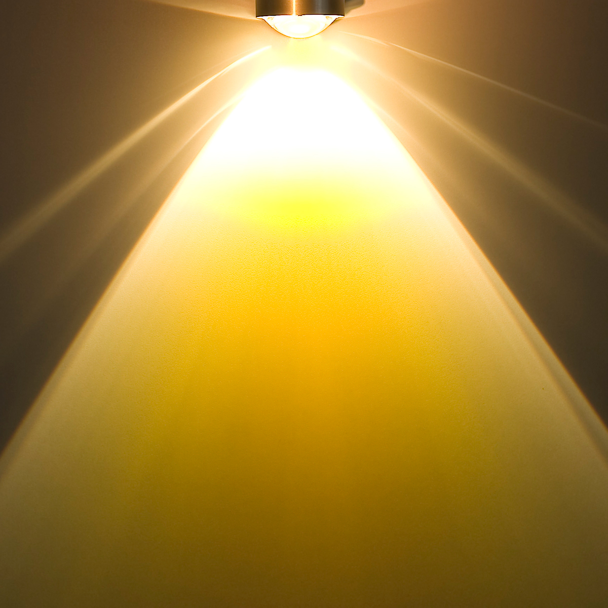 Top Light Puk Mini Wall Wandleuchte, mit Puk Mini Linse klar und Puk Mini Farbfilter, gelb klar