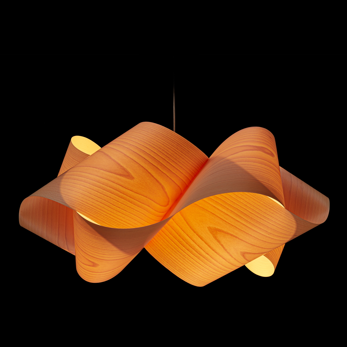 LZF Lamps Swirl Large Pendelleuchte, Buche