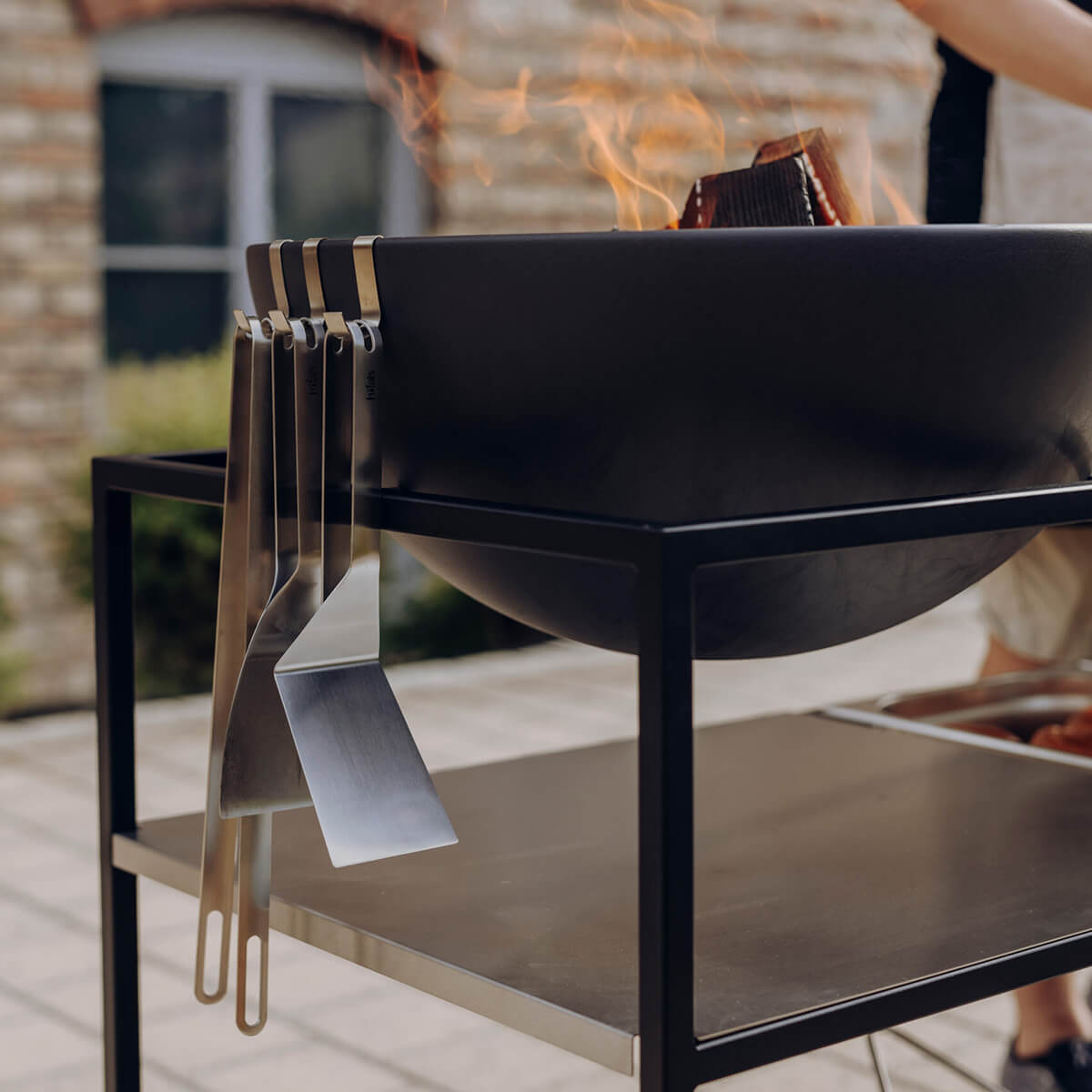 Höfats BBQ-Tool-Set, 3er-Set, Edelstahl