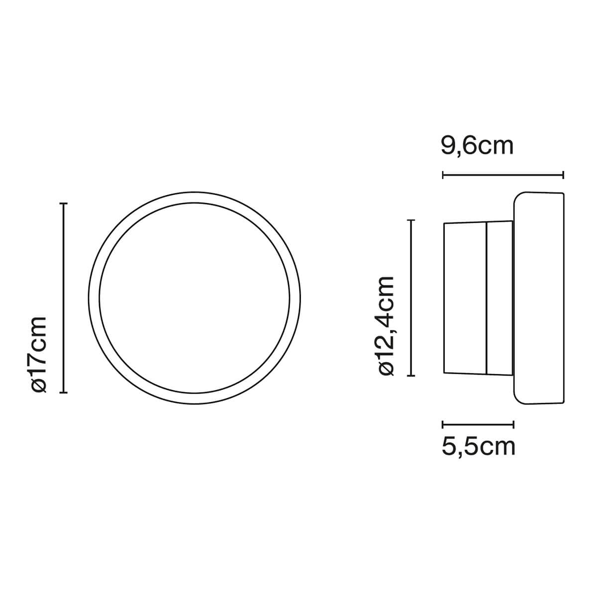 Roc Plus LED Wand- / Deckenleuchte