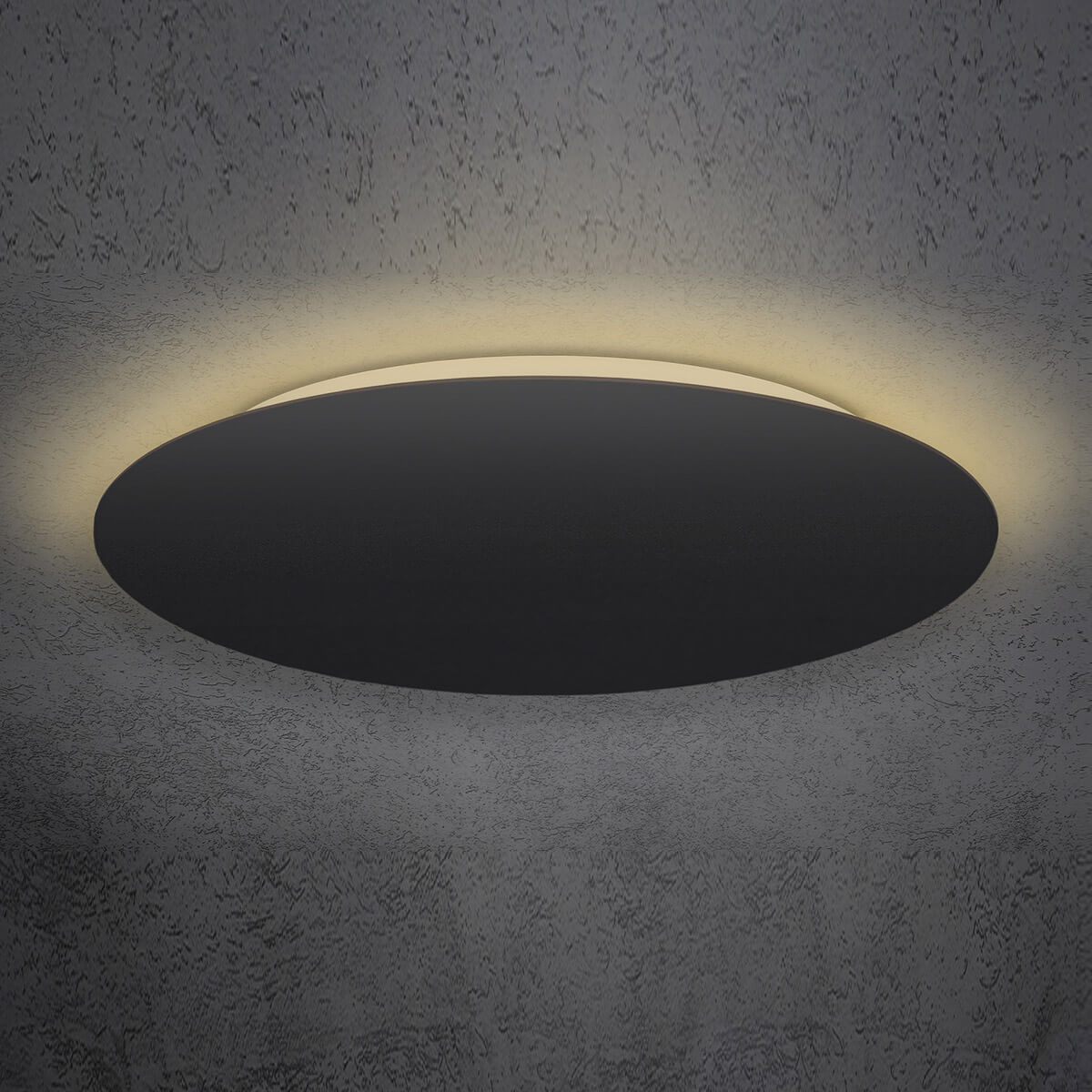 Escale Blade LED Wand- / Deckenleuchte, Ø: 95 cm, schwarz matt