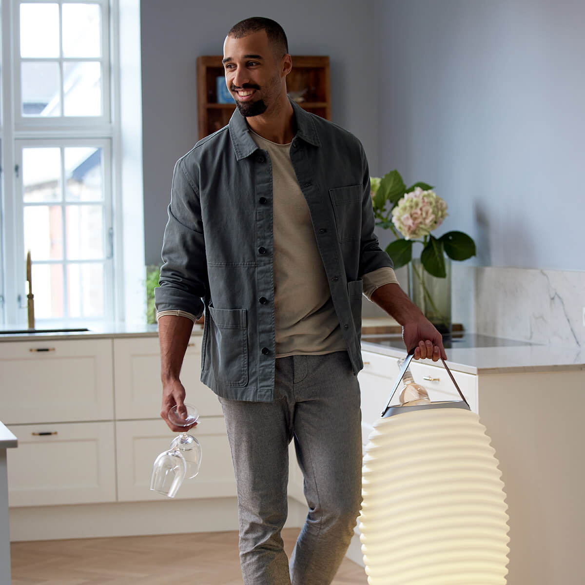 Kooduu Synergy 2.0 LED Akkuleuchte, Bluetooth Lautsprecher & Weinkühler, 65 (large, Höhe: 72 cm)