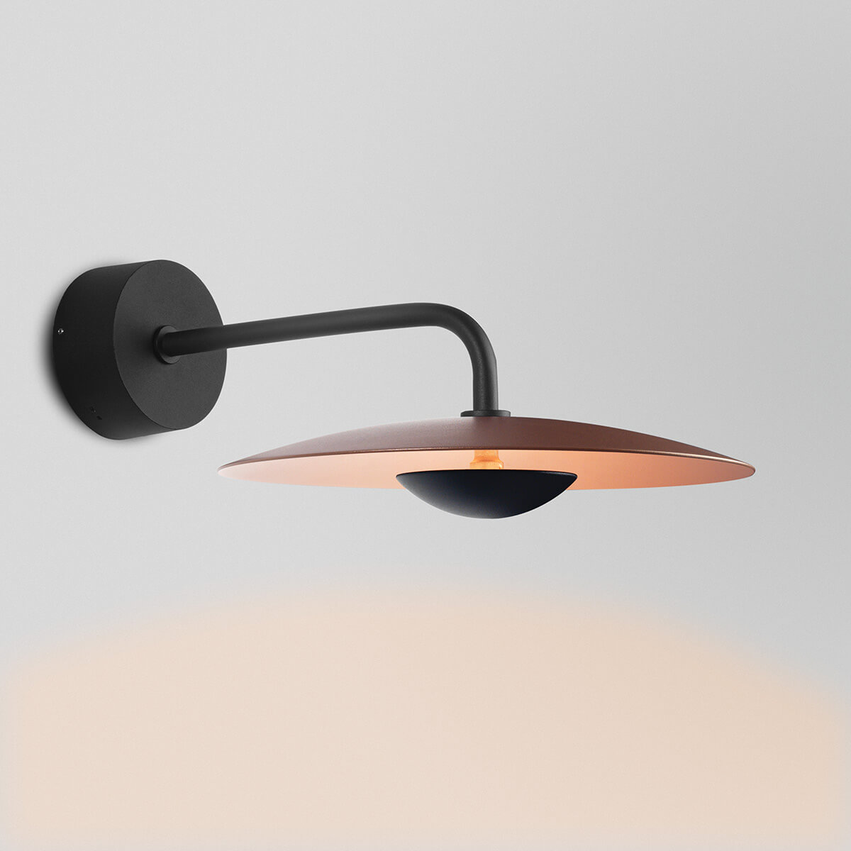Marset Ginger 32A IP65 LED Wandleuchte, rostbraun
