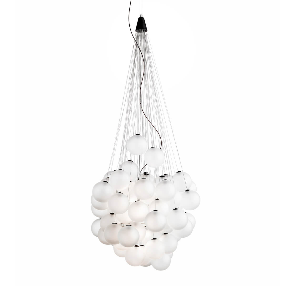 Luceplan Stochastic LED Sospensione, opalweiß