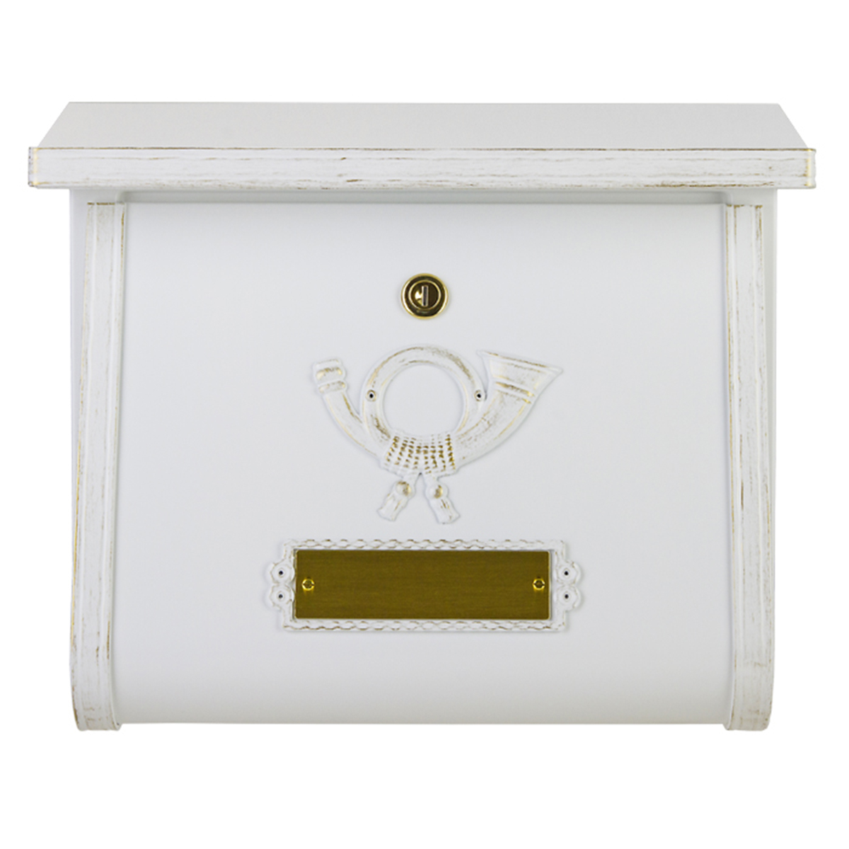 Heibi Multi Briefkasten, weiß / Gold