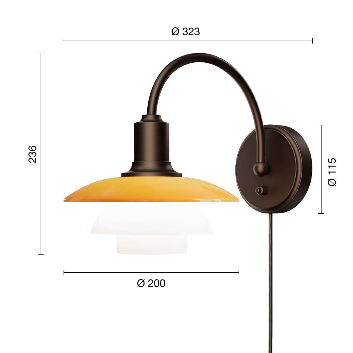 PH 2/2 Wandleuchte Centenary Edition