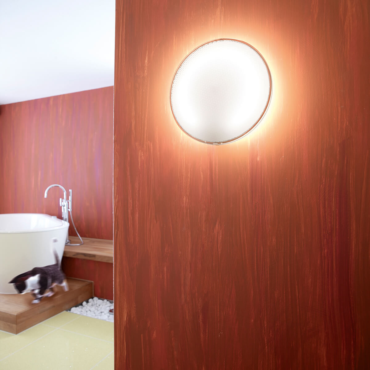 Belux O-Lite LED Wand- / Deckenleuchte, Acrylglas