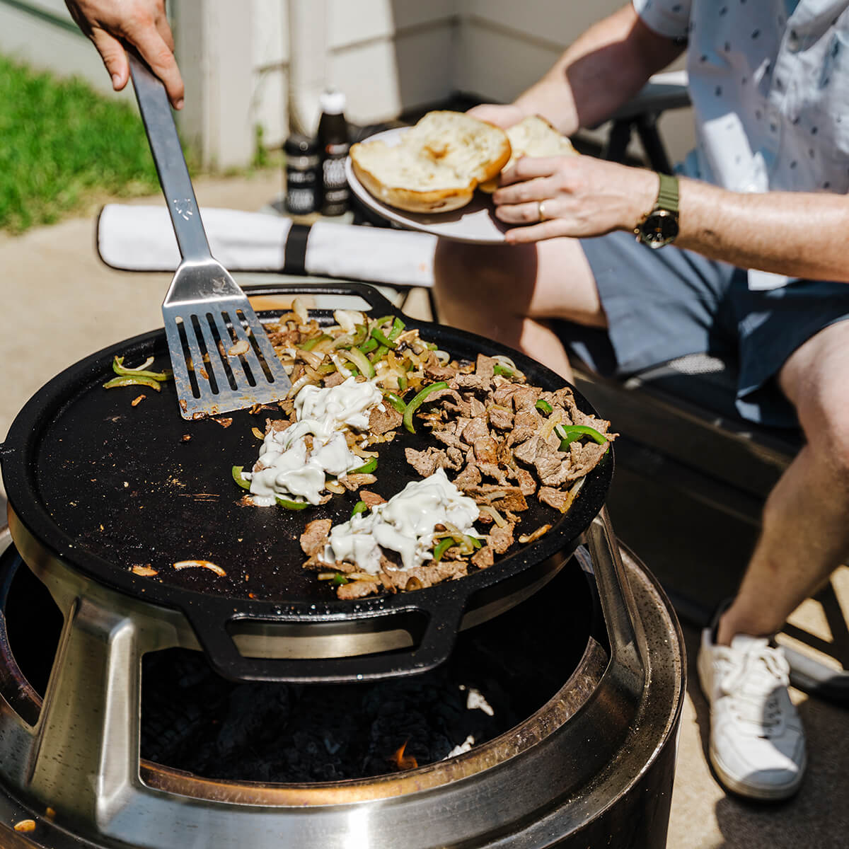 Gusseisen-Plancha für Bonfire & Yukon