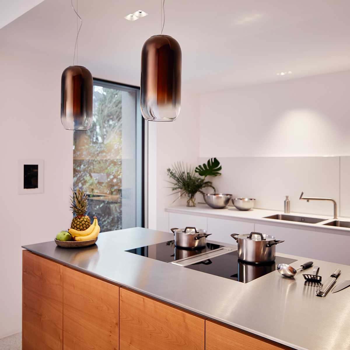 Artemide Design Gople Lamp Mini Sospensione, Bronze (ausgeschaltet)