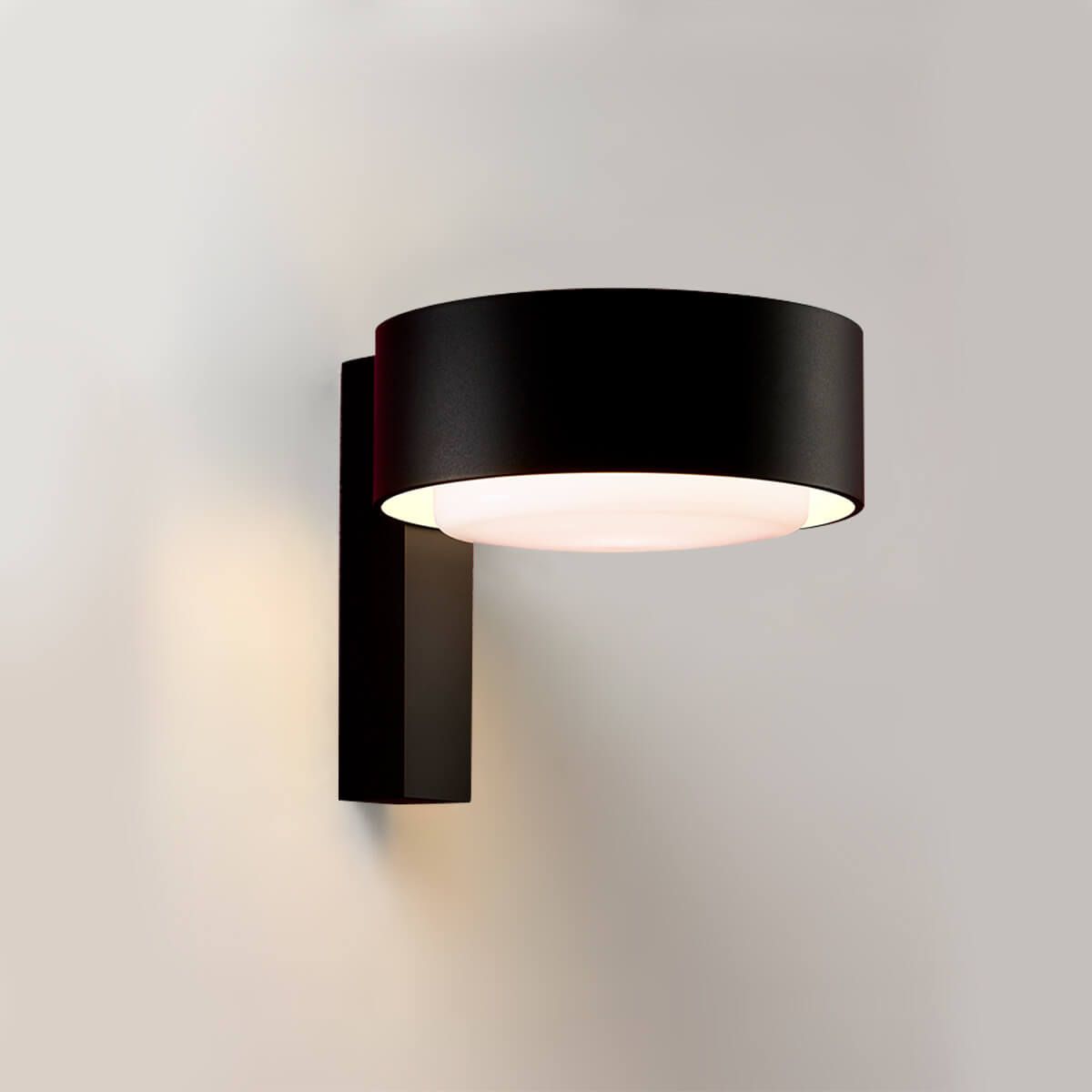 Marset Plaff-on! A IP65 LED Wandleuchte, schwarz