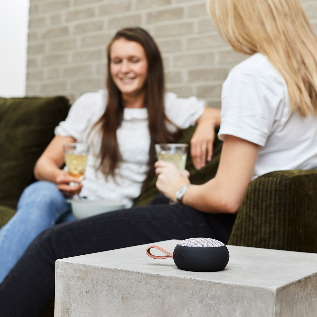 Kreafunk aGO II Fabric Bluetooth Lautsprecher, schwarz