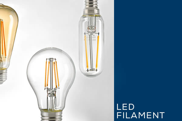 Kategoriebanner Leuchtmittel LED Filamentlampen Kategoriebanner Leuchtmittel LED Filamentlampen