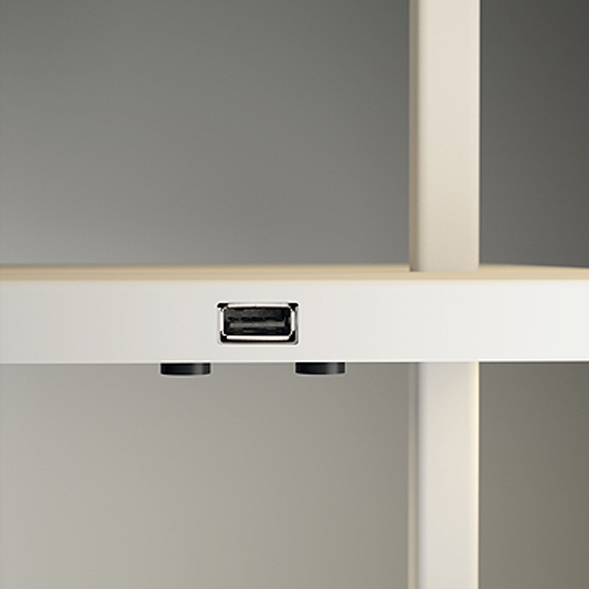 Vibia Suite Suite 6006 Stehleuchte, mit Glasdiffusor, weiß matt, USB-Ladeverbindung und Doppelschalter