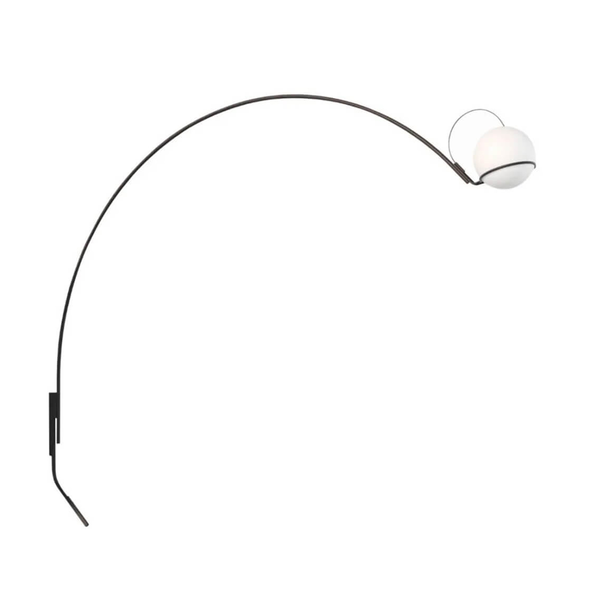 Fontana Arte Alicanto LED Wandleuchte, Höhe: 158 cm, schwarz