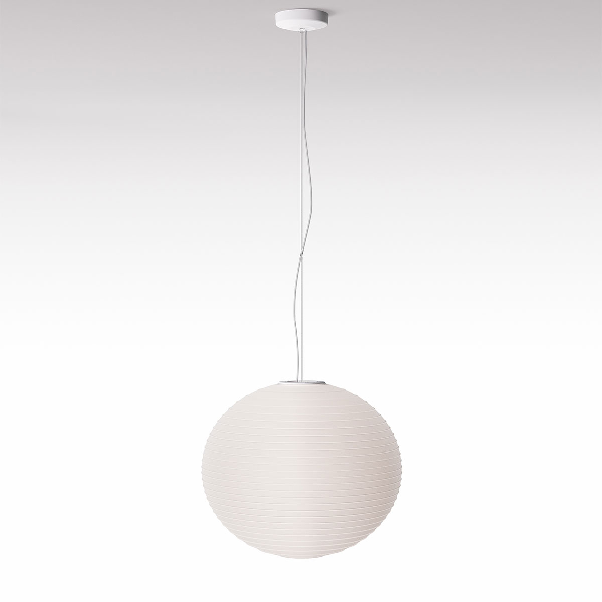 Rotaliana Flow Glass Pendelleuchte, H1, Ø: 43 cm, weiß
