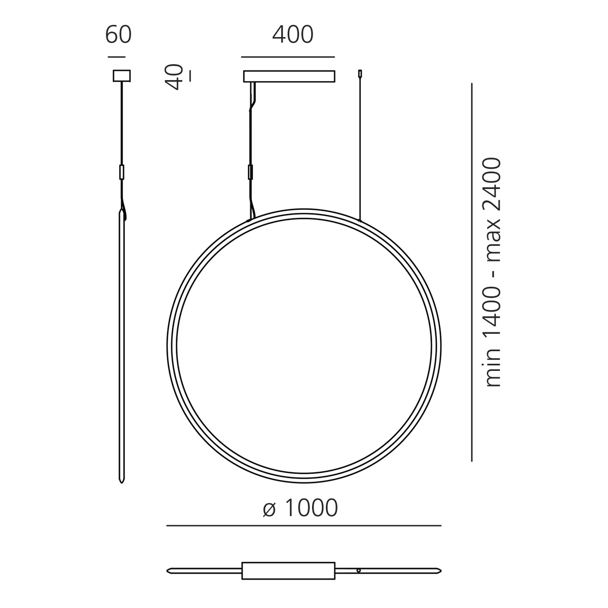 Artemide Design Discovery Vertical 100 LED Sospensione, Tunable White