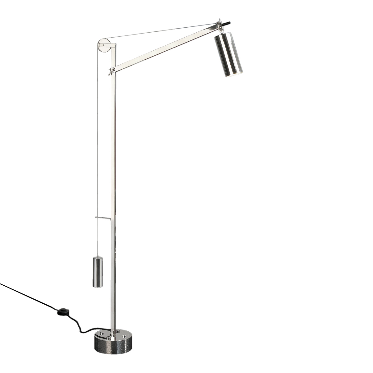 Tecnolumen BH 23 Bauhaus Stehleuchte, Metall vernickelt