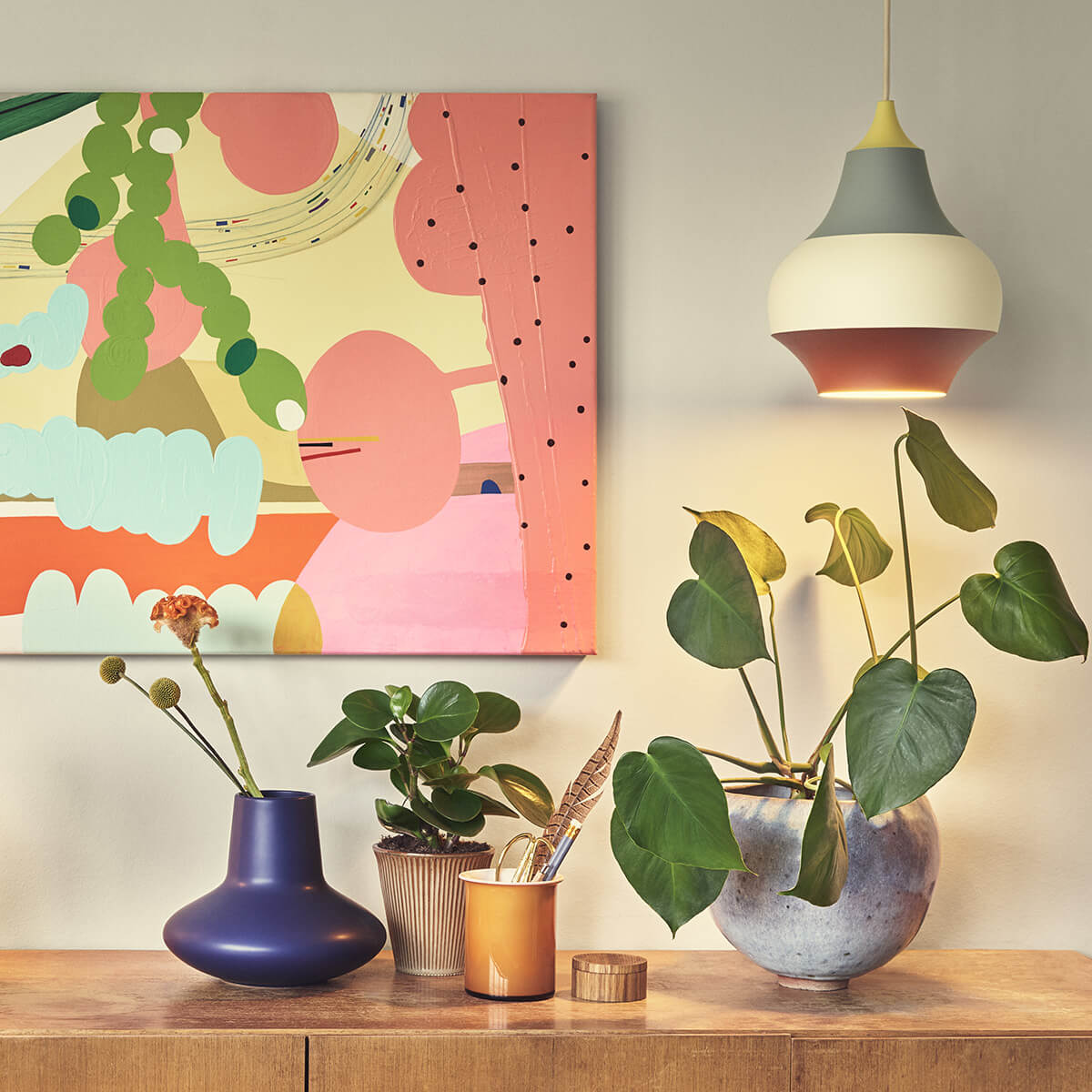 Louis Poulsen Cirque Pendelleuchte, Ø: 15 cm, gelb