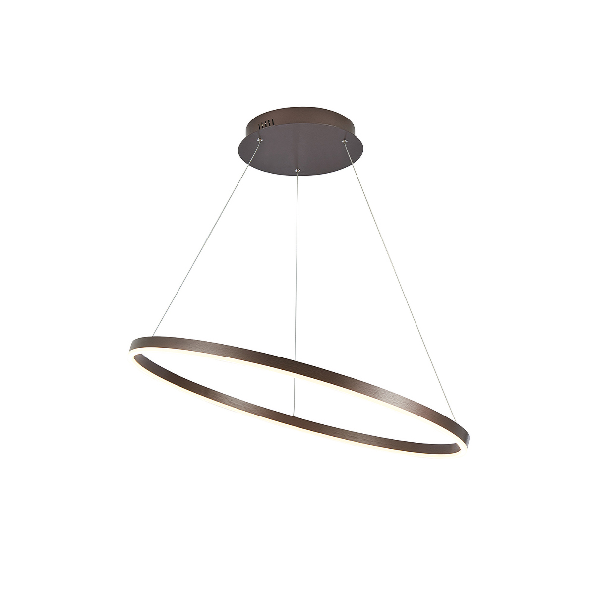 Orange One Modena Ring LED Pendelleuchte, Ø: 80 cm, brushed coffee