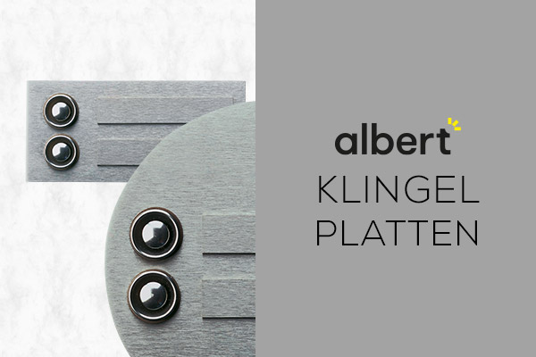 Kategoriebanner Marke Albert  Klingelplatten Kategoriebanner Marke Albert  Klingelplatten