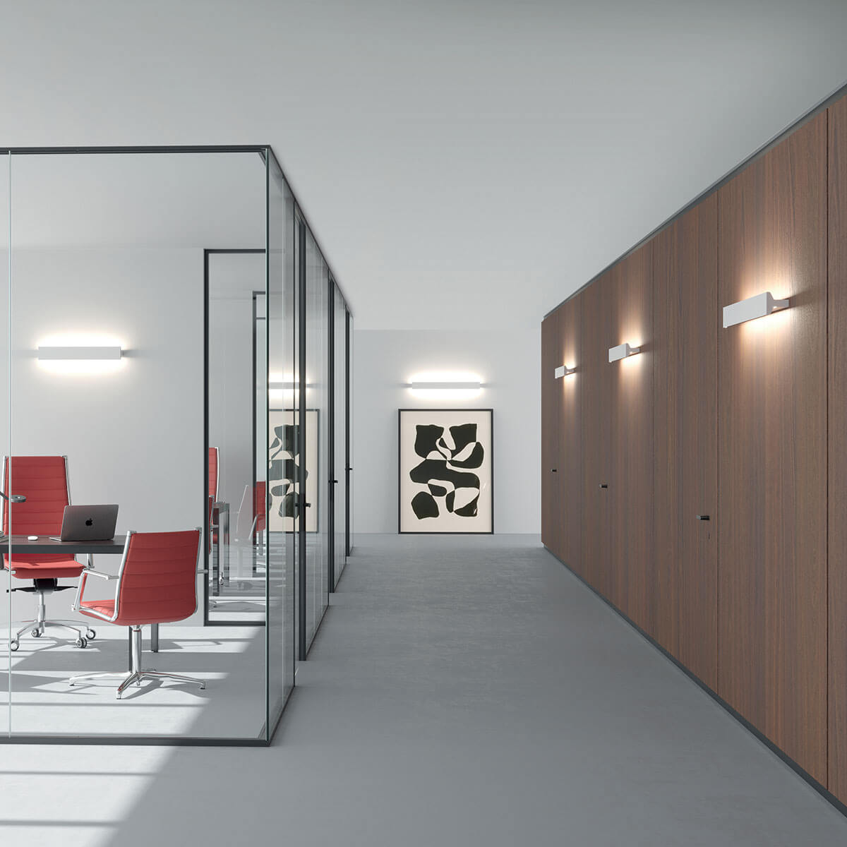 Rotaliana Ipe W3 LED Wandleuchte, weiß matt