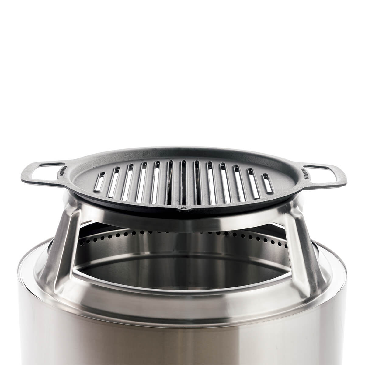 Solo Stove Yukon Gusseisen-Grillrost mit Aufsatz, Edelstahl / Gusseisen (Feuerschale nicht inbegriffen) Yukon Gusseisen-Grillrost mit Aufsatz