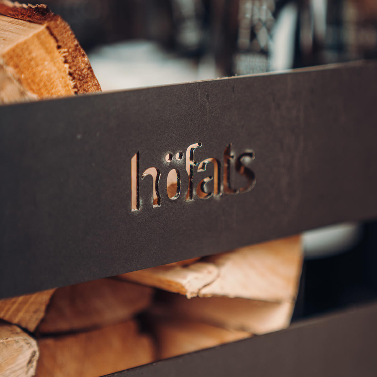 Höfats Crate Feuerkorb, Grill & Hocker, Corten-Stahl