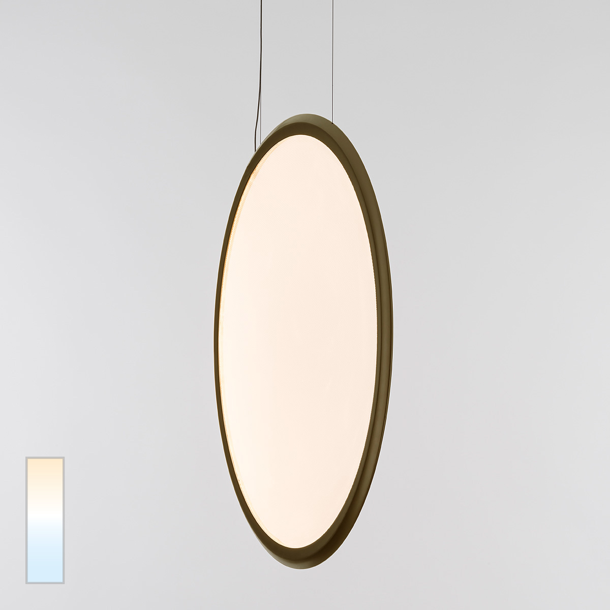Artemide Design Discovery Vertical 70 LED Sospensione, Tunable White, Bronze gebürstet