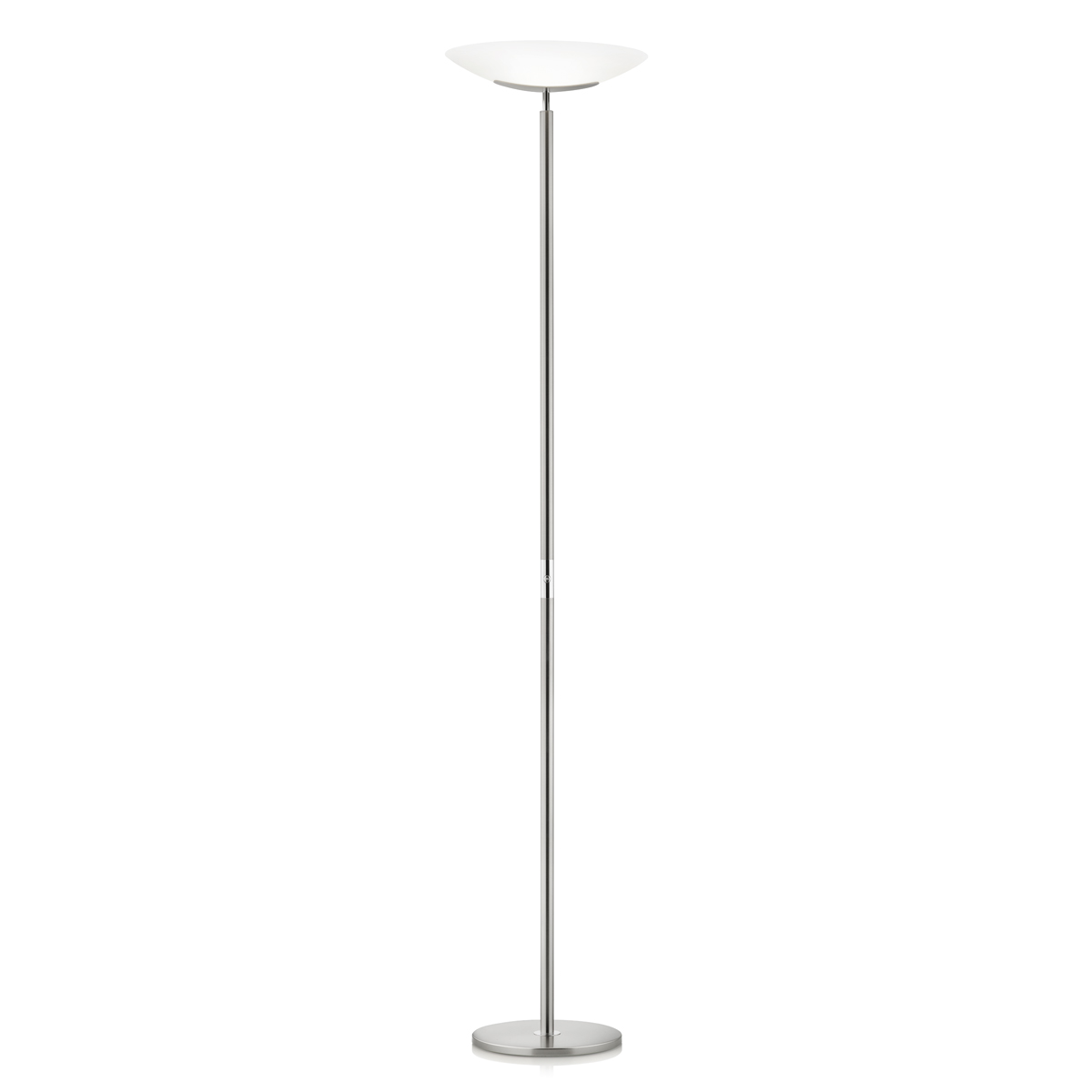 Knapstein Alma LED Deckenfluter, Nickel matt / Chrom