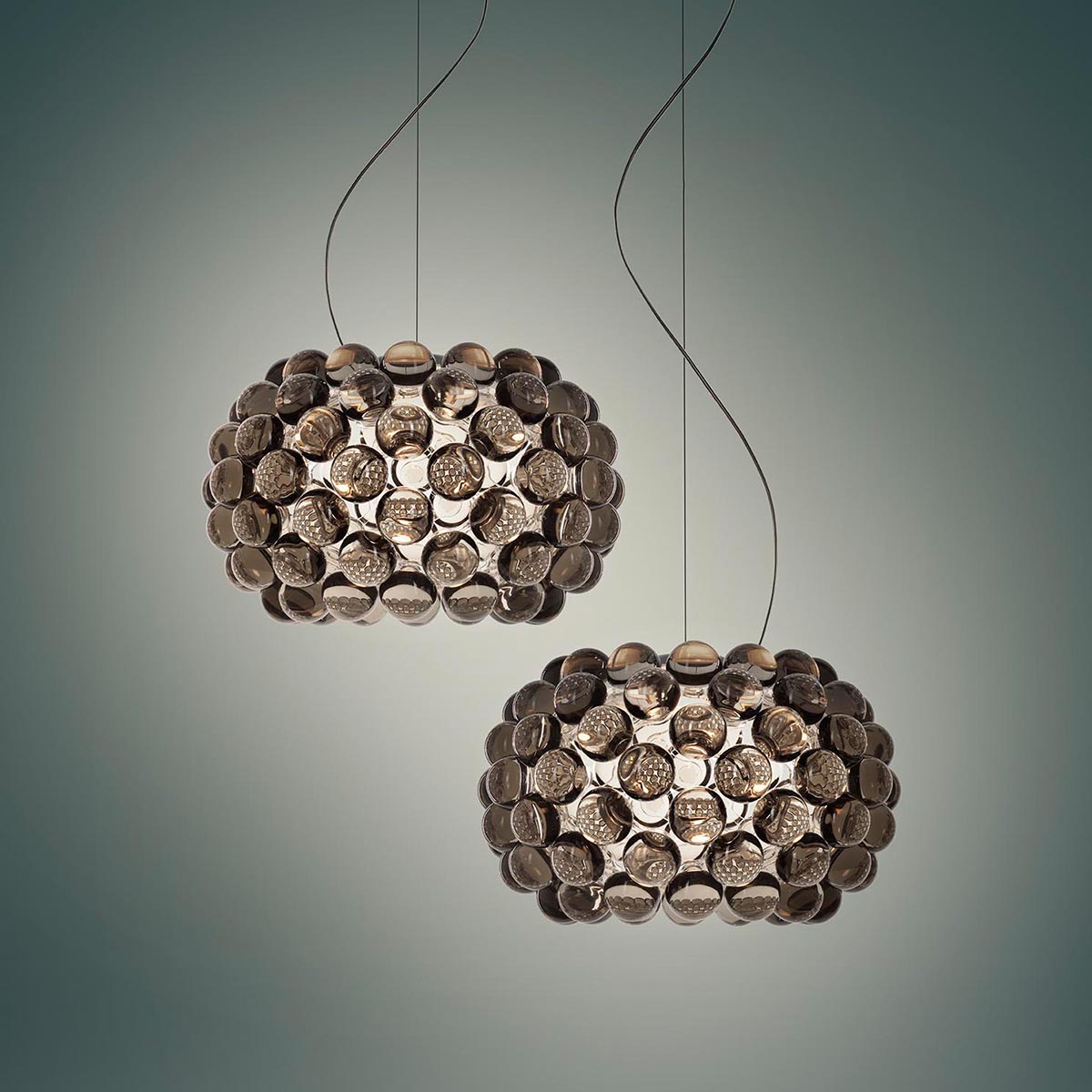 Foscarini Caboche Plus Piccola LED Sospensione, grau