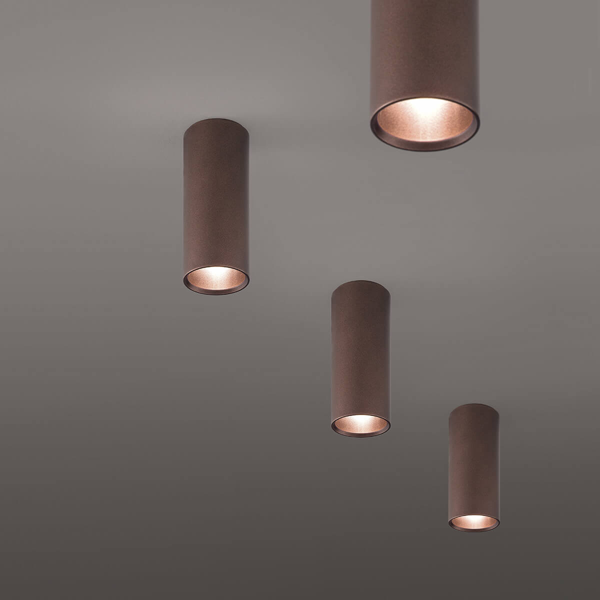 Lodes A-Tube Deckenleuchte, Höhe: 14 cm, Kupferbronze