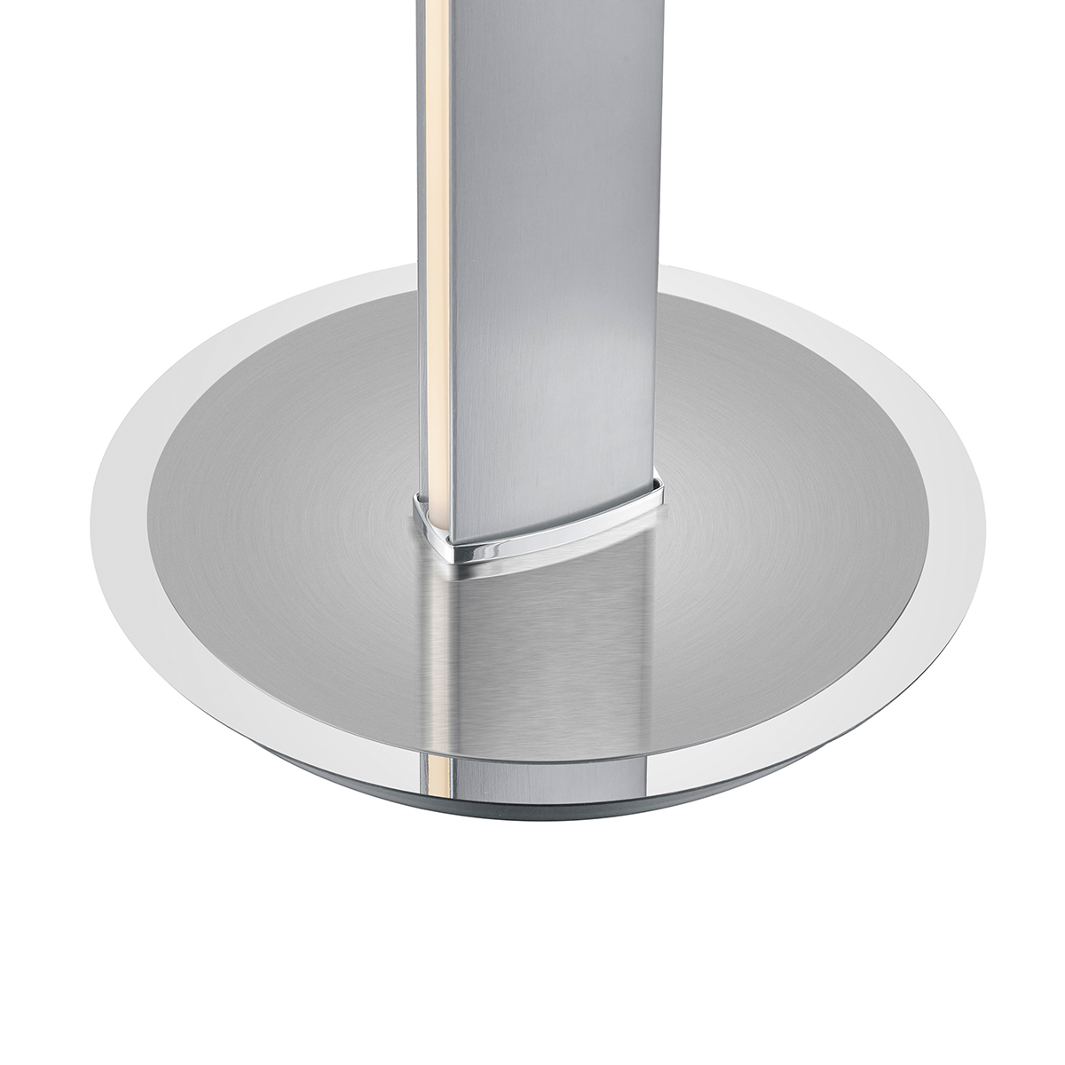 Bankamp Pure F LED Stehleuchte, Nickel matt / Chrom, Sockel