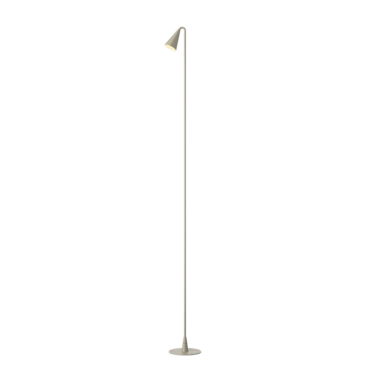 Vibia Brisa LED Außenleuchte, 1-flg., khaki matt, mit Einbauadapter