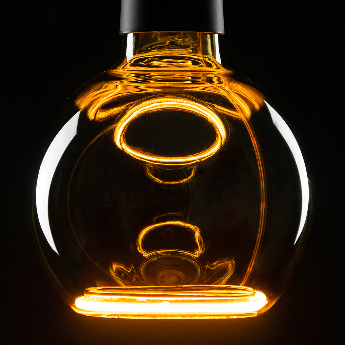 Segula LED Floating Globe 125 smokey grau E27, 6 W, 1900 K, dimmbar, Ø: 12,5 cm