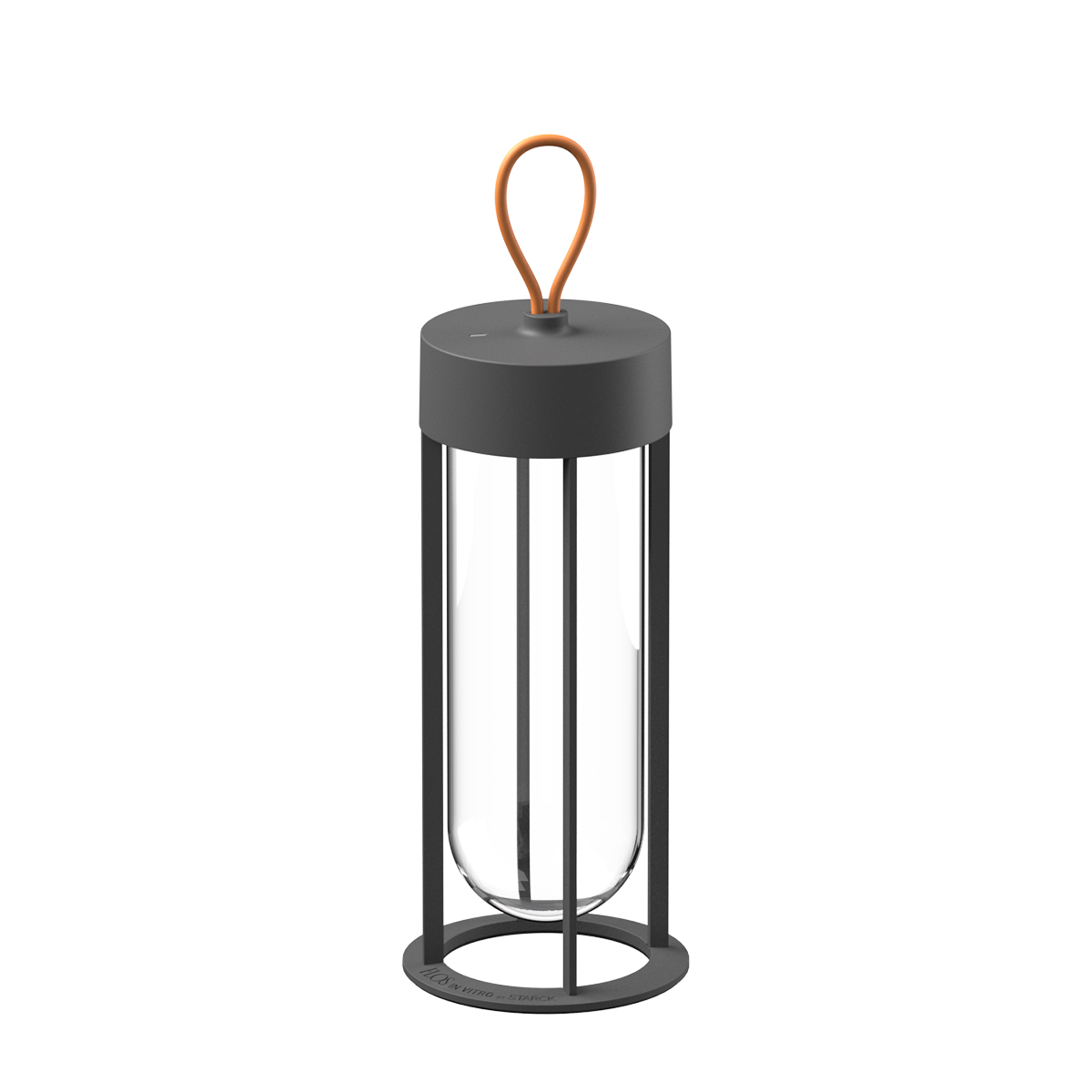 Flos In Vitro Unplugged LED Akkuleuchte, 3000 K, anthrazit