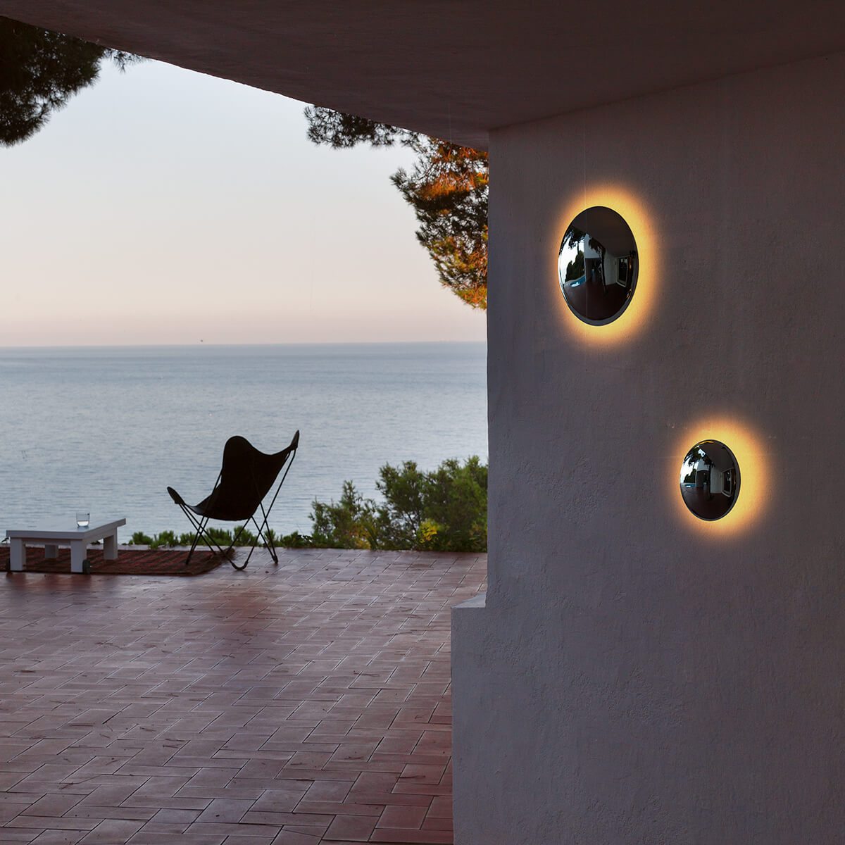 Marset Babila 28 LED Wandleuchte und Marset Babila 18 LED Wandleuchte, Edelstahl poliert