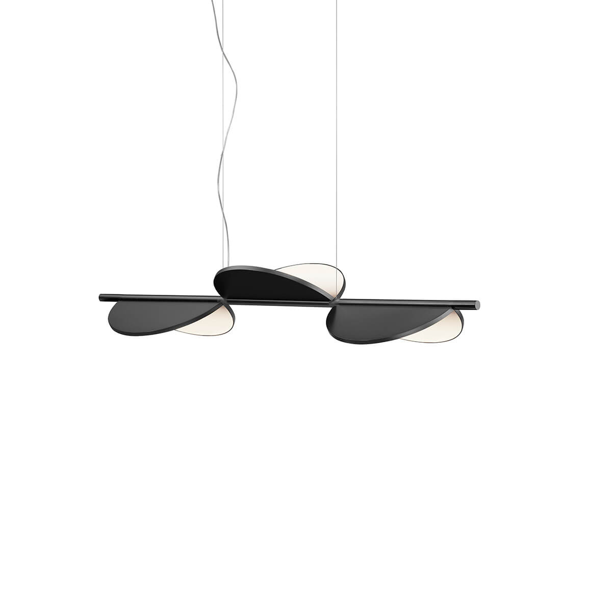 Flos Almendra Linear S3 LED Pendelleuchte, anthrazit matt (©Flos)