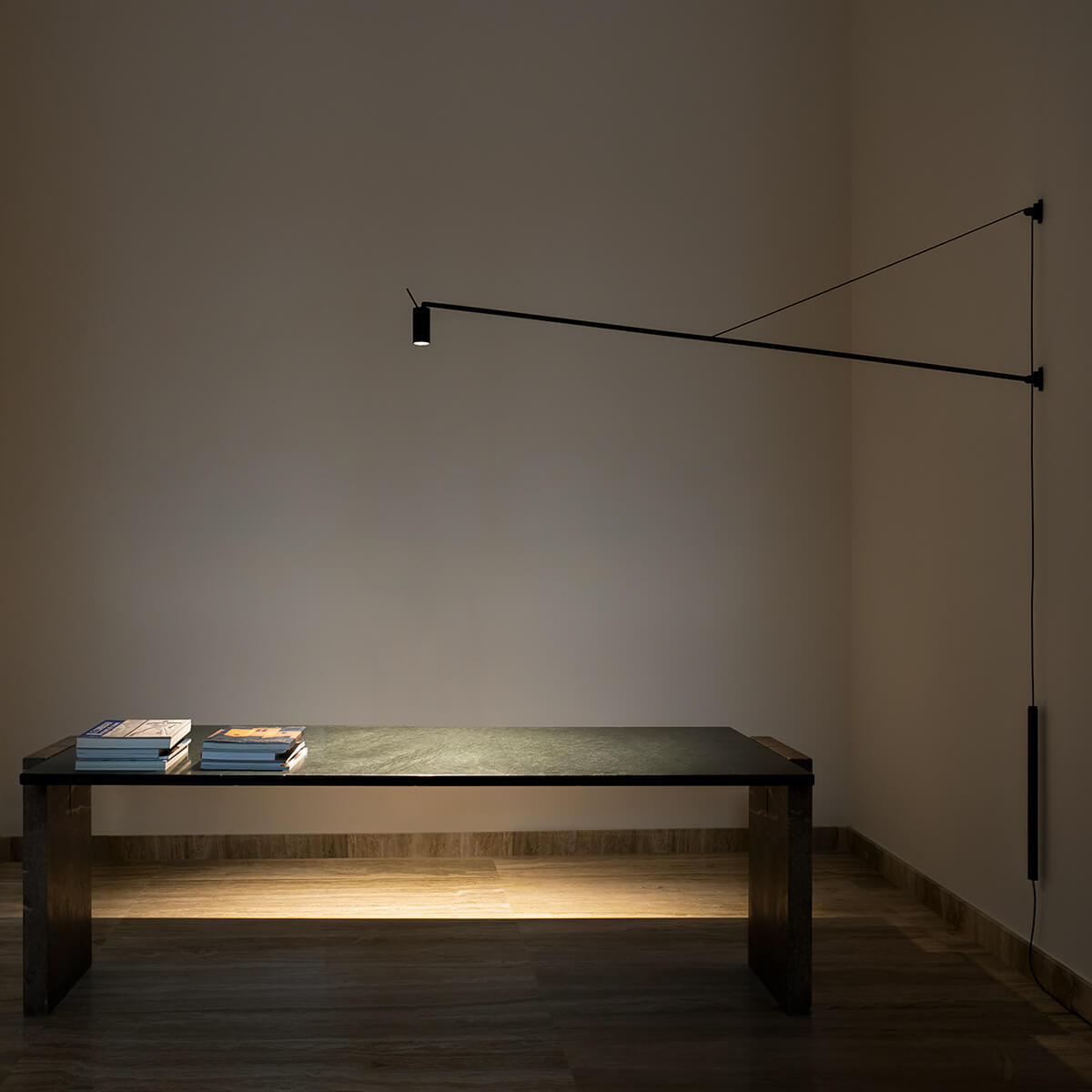 Nemo Swan LED Parete, schwarz matt