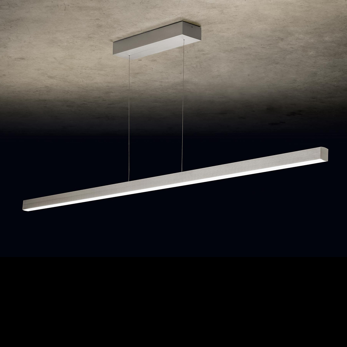 Holtkötter Xena S LED Pendelleuchte, Silber matt