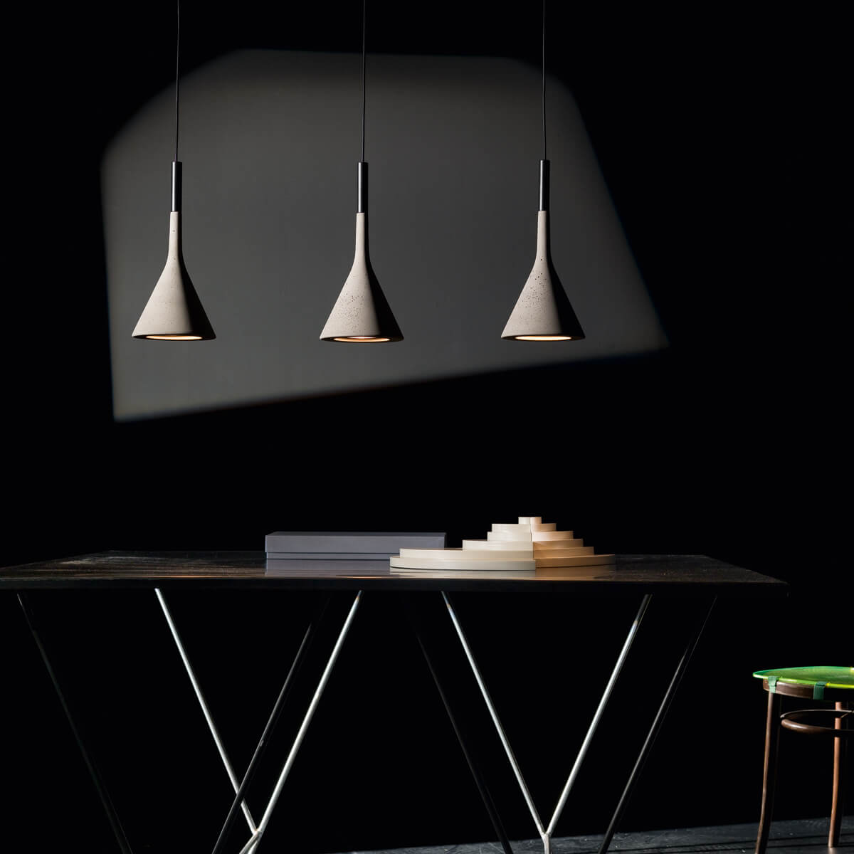 Foscarini Aplomb Sospensione, grigio (grau)