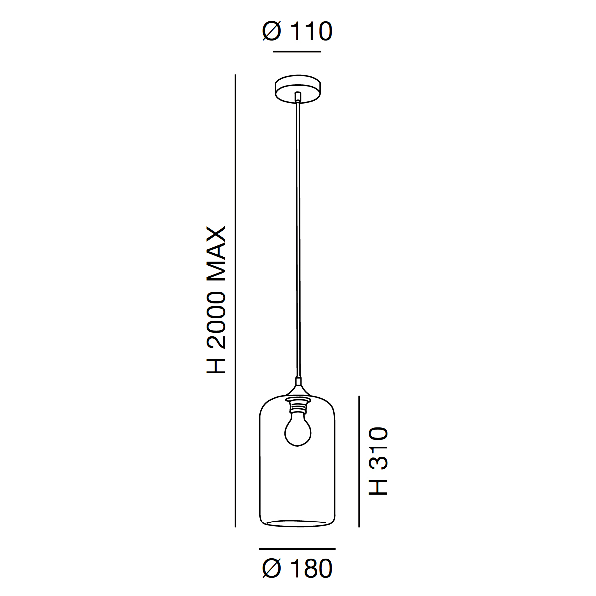 Fabas Luce Silo Pendelleuchte