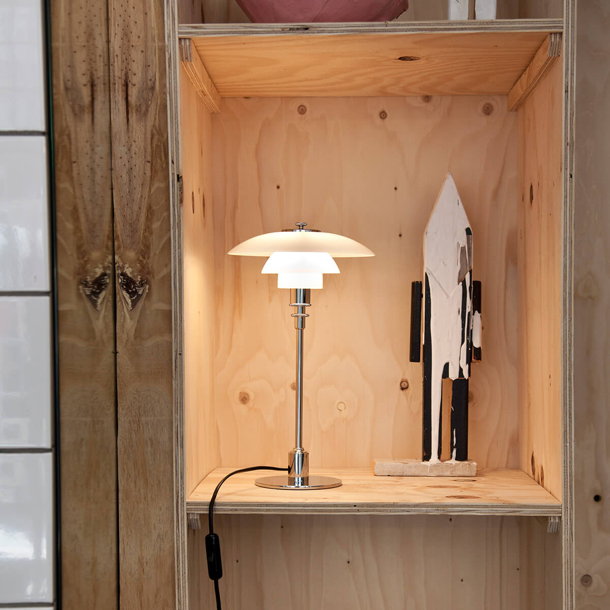 Louis Poulsen PH 2/1 Tischleuchte, hochglanzverchromt