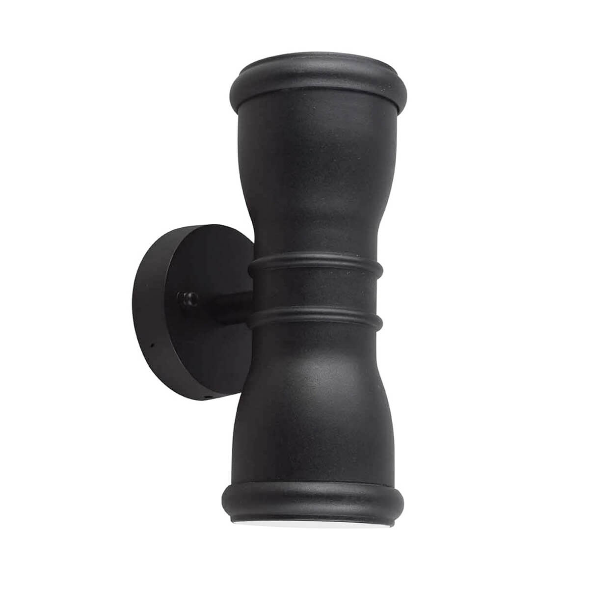 Elstead Lighting Garden Zone Malvern Up & Down Wandleuchte, schwarz  Malvern Up & Down Außenwandleuchte