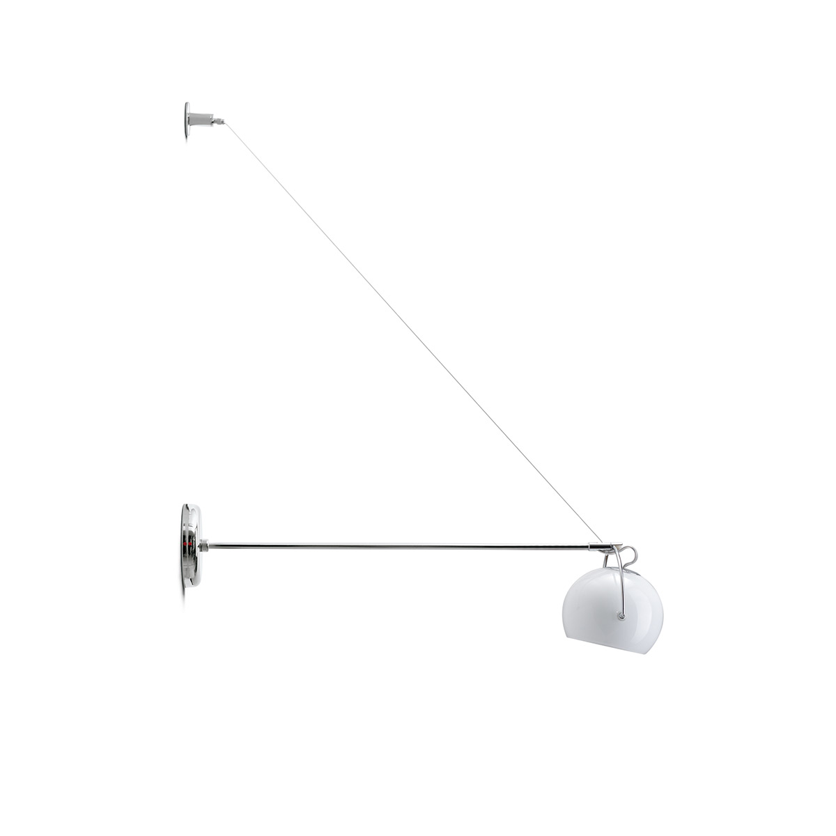 Fabbian Beluga White Wandleuchte, weiß (Produktansicht) Beluga White Wandleuchte